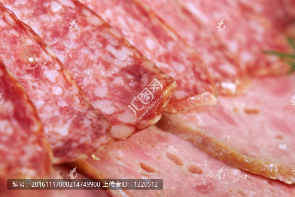 美麗的切片食品安排