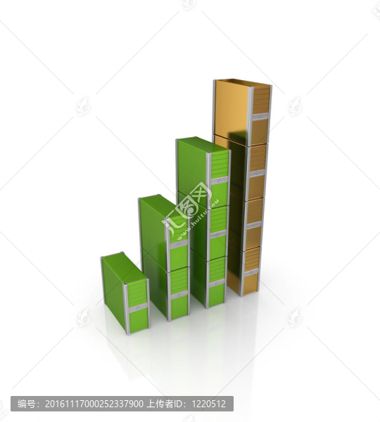 由PC塔制成的彩色圖形。