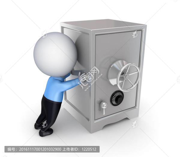 3D小人物推鐵安全。