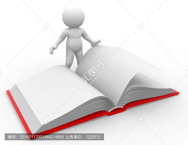 打開的書