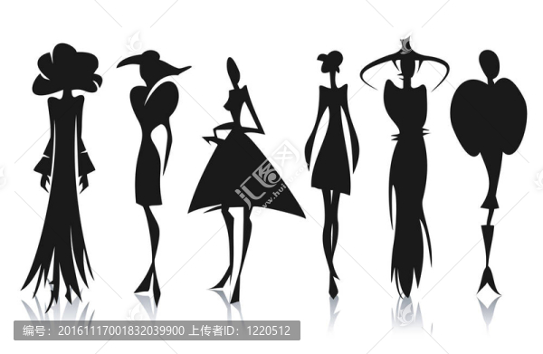 婦女剪影