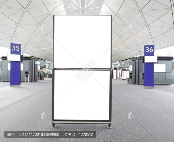 國際機(jī)場的空廣告牌
