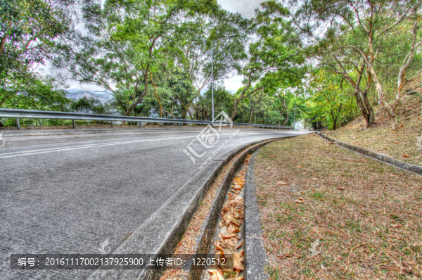 香港公路；HDR圖像。