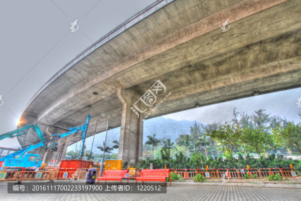 香港公路；HDR圖像。