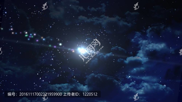 星空背景下的美麗夜空