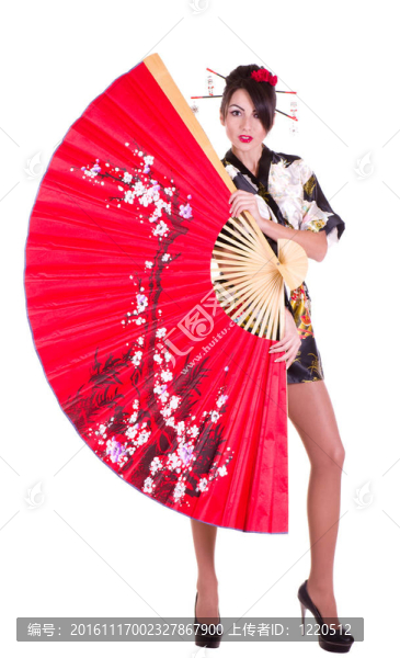 亞洲服裝中的女人