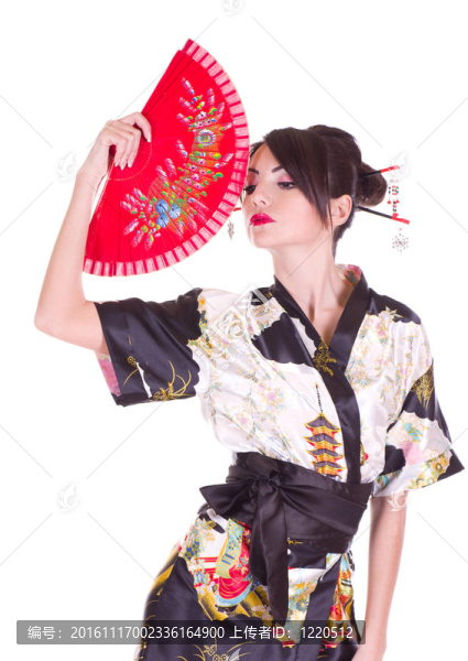 亞洲服裝中的女人
