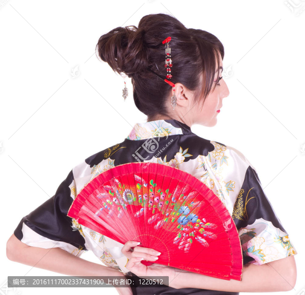 亞洲服裝中的女人