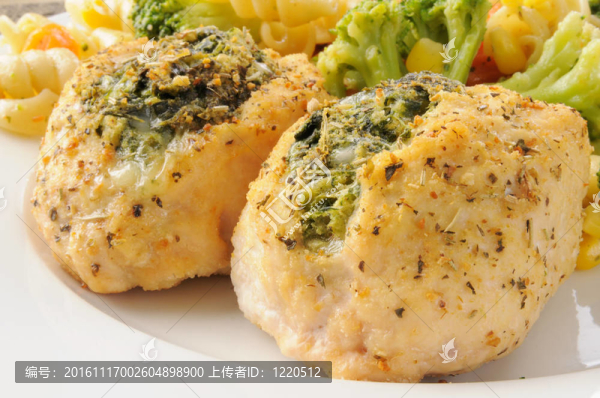 菠菜佛羅倫薩釀餡雞乳房