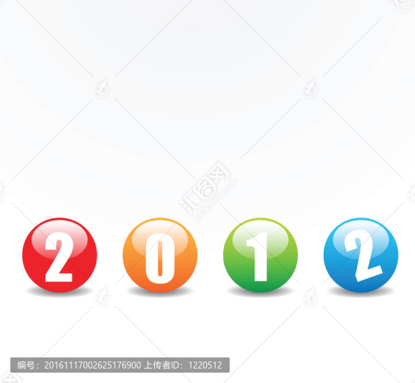 新年快樂2012問候語；載體