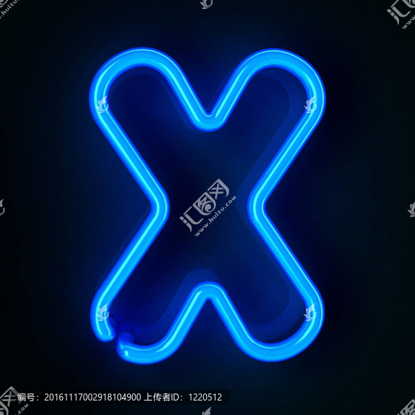 霓虹燈標志字母