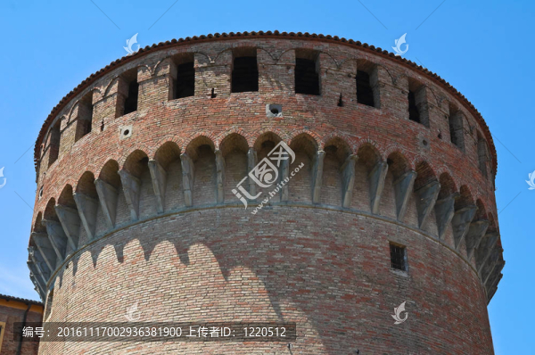 斯福爾扎城堡。多扎。Emilia,Romagna。意大利.