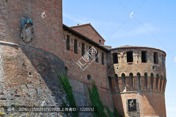斯福爾扎城堡。多扎。Emilia,Romagna。意大利.