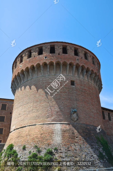 斯福爾扎城堡。多扎。Emilia,Romagna。意大利.