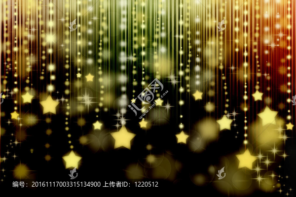 抽象背景上的星星
