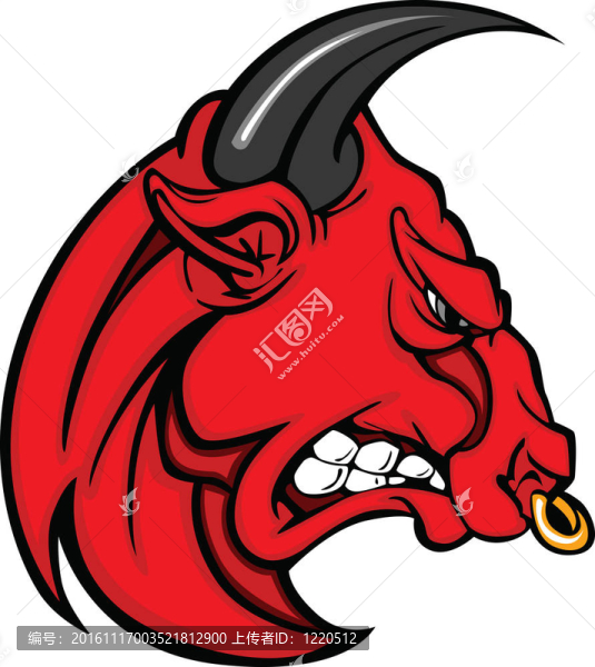 吉祥物公牛圖形卡通