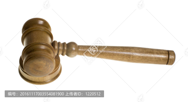 木制槌罷工板白色隔離