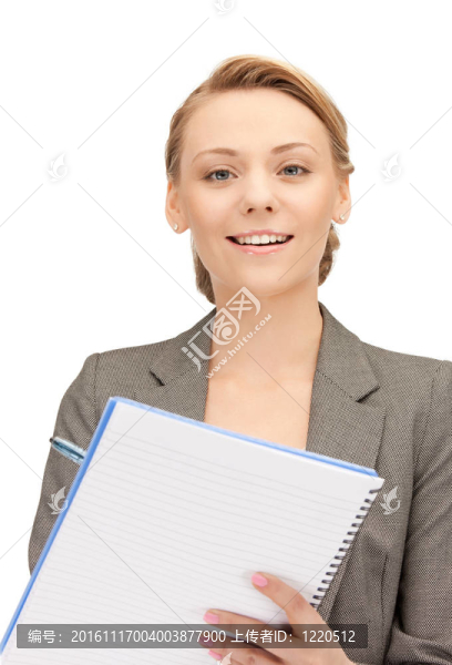 幸福的女人用大記事本