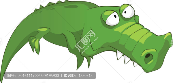 卡通人物的鱷魚