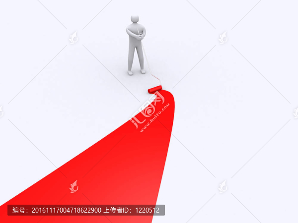 3D人用滾筒刷。