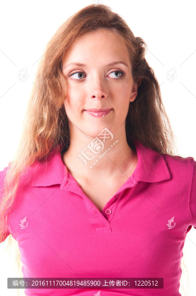 微笑的白人女子
