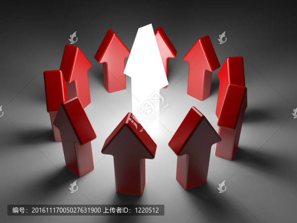 白色背景的領(lǐng)導(dǎo)理念。三維圖像
