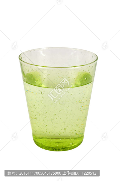綠色的水玻璃