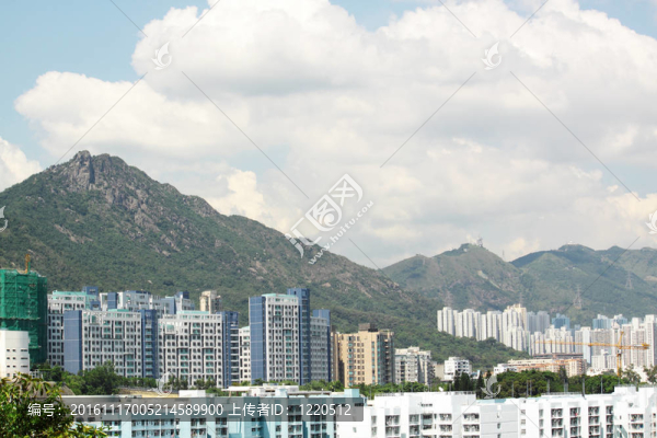 擁擠的建筑物