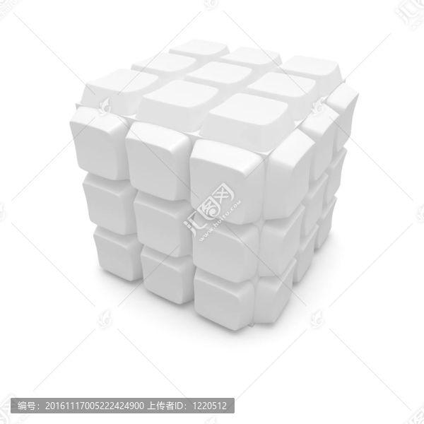 按鈕在立方體