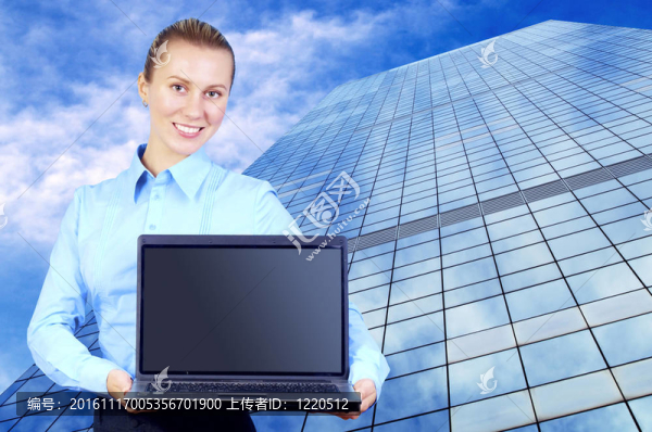 幸福的商人與筆記本電腦業(yè)務架構背景模糊