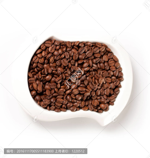 盤子上的咖啡豆
