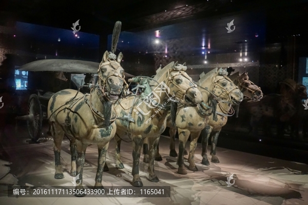 西安兵馬俑銅馬車