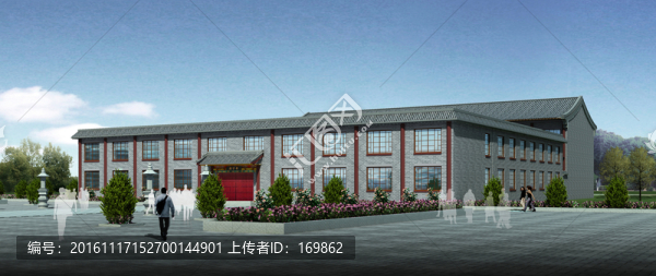 寺廟效果圖