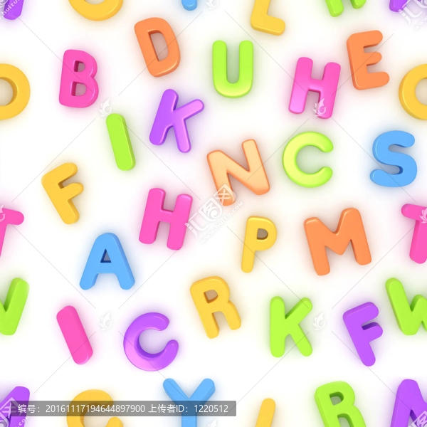 幼兒無縫字母