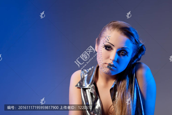 美麗的年輕女人的肖像