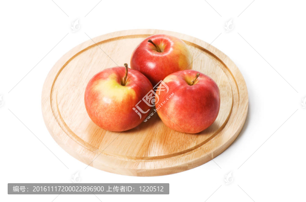 白色背景上的紅蘋果