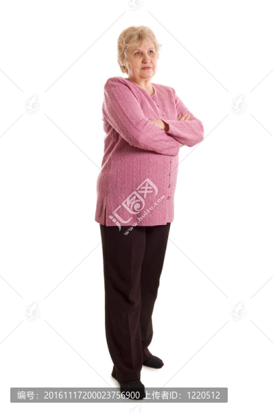 白人背景下的老年婦女