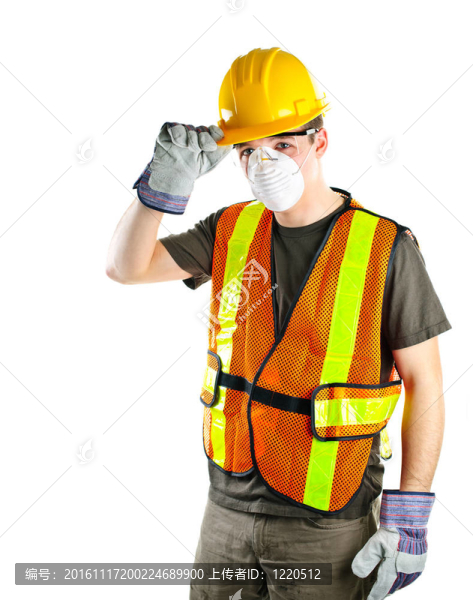 建筑工人穿著安全設(shè)備