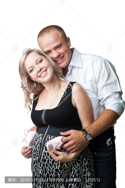 微笑的男人和女人