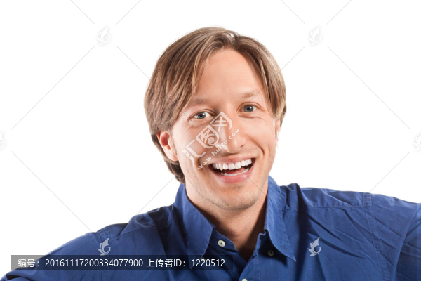 生意人。白色背景中分離