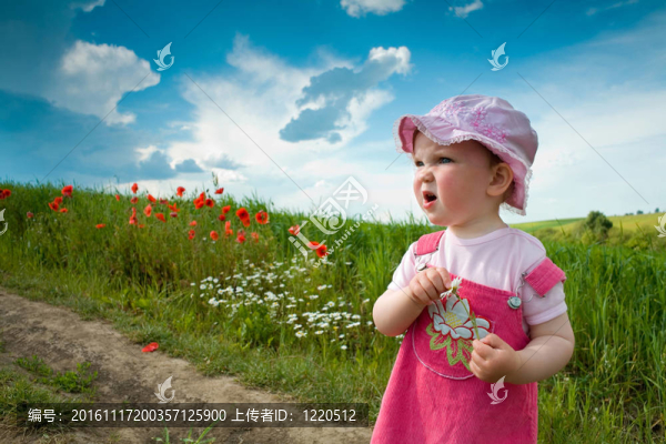 在一個(gè)領(lǐng)域里的一個(gè)小女孩