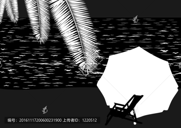 夜晚的海灘