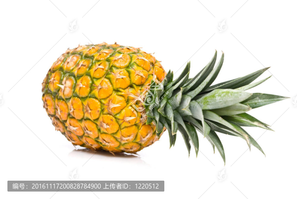 一個孤立的菠蘿特寫鏡頭