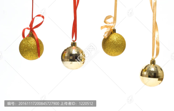白色圣誕球