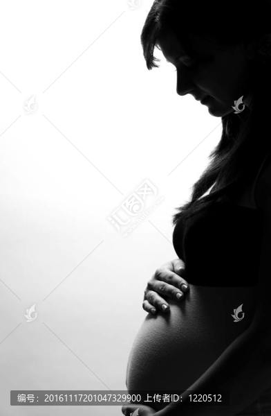 孕婦的剪影