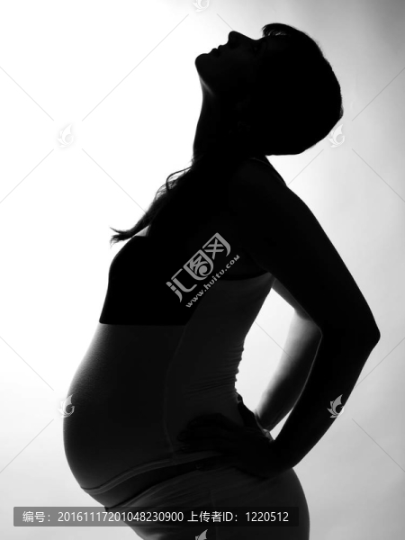 孕婦的剪影
