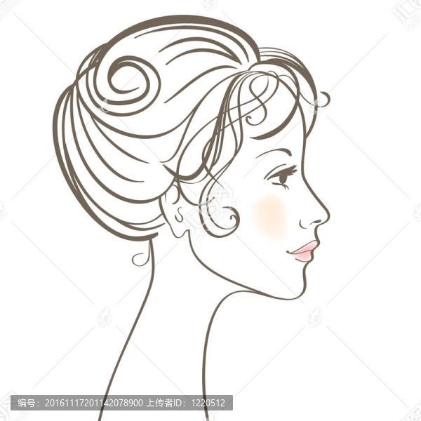 美女的臉