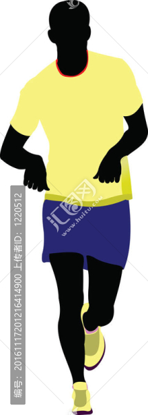 奔跑的人。插畫(huà)