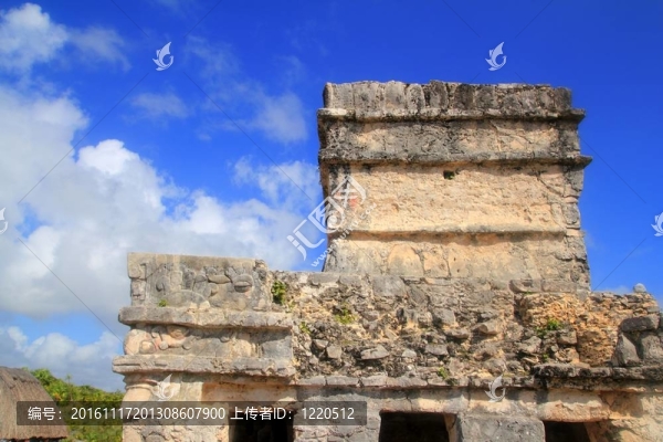 古代圖倫瑪雅遺址墨西哥金塔納羅奧州