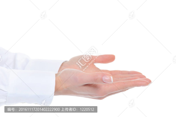 人類手舉。